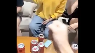 Friends bringing off strip relaxation